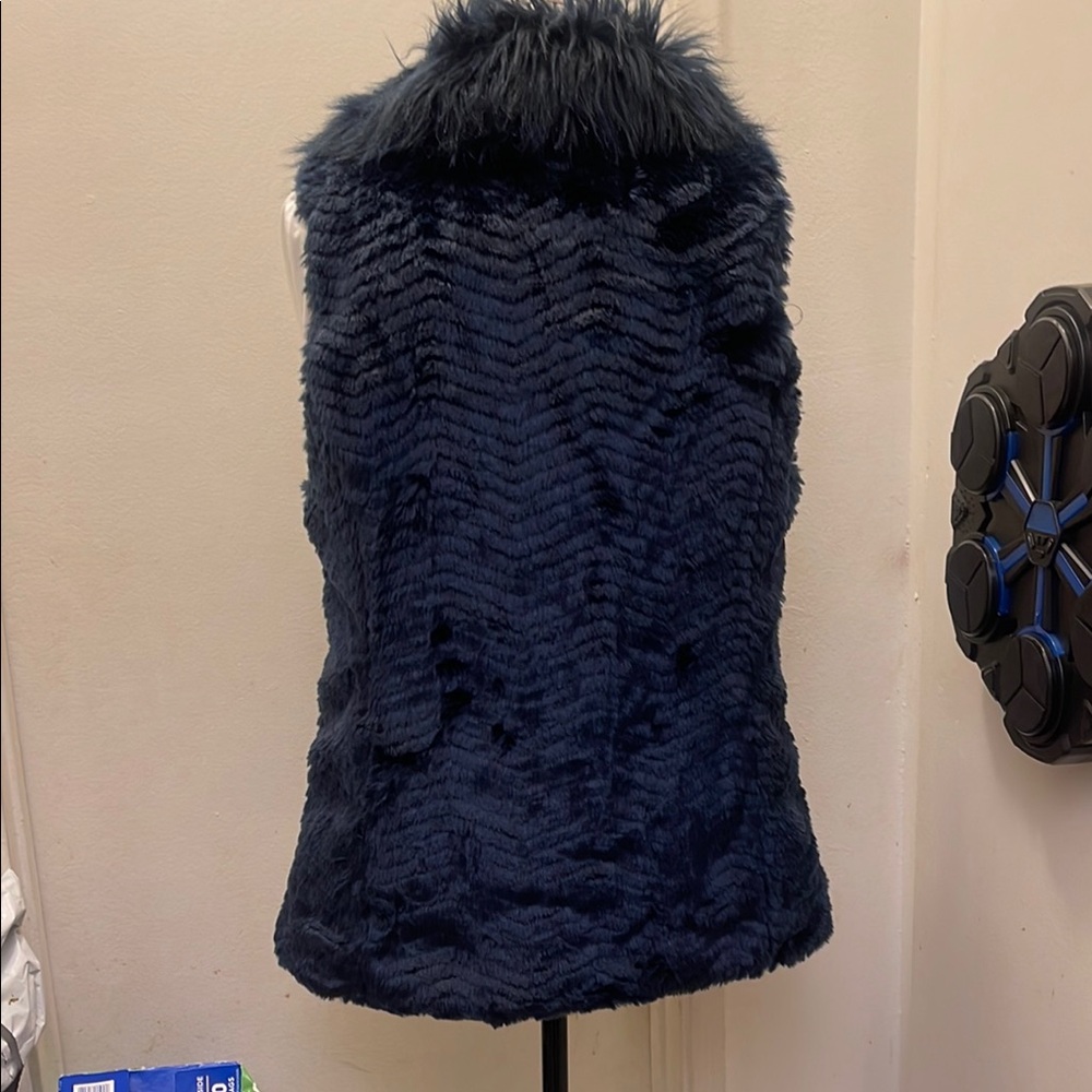 Marc New York Blue Teddy Jacket with Luxurious Faux Fur NWOT - Picture 3 of 5